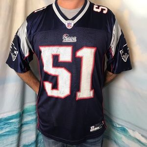 Lg Reebok NFL New England Patriots Mayo Jersey 05’
